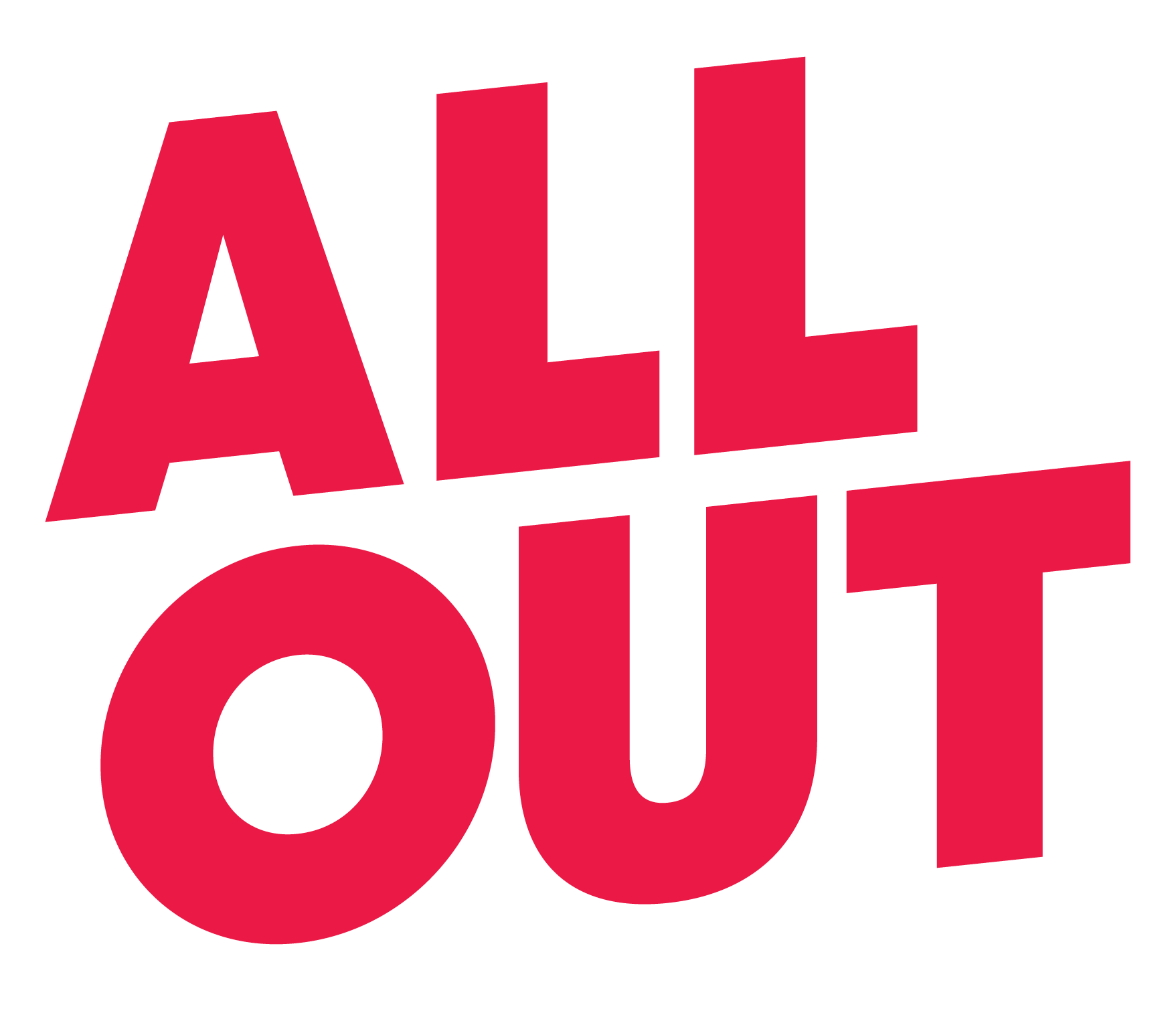 the All Out company logo, large red text reads "ALL OUT"