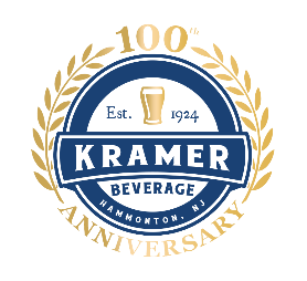 the Kramer Beverage logo, celebrating 100 years in business