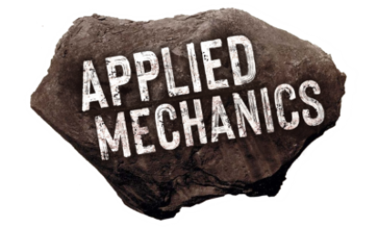 White text over an image of brown dirt reads: "Applied Mechanics"