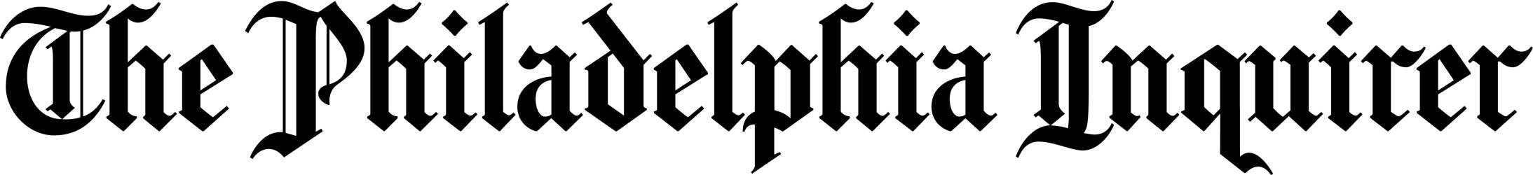 The Philadelphia Inquirer logo, text in a gothic font reads "the philadelphia inquirer"