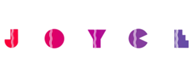 the Joyce Theater Foundation logo, pink and purple-colored block letters spell "JOYCE"