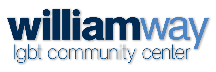 The William Way LGBT Community Center logo, blue text displays the company name.