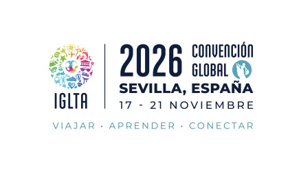 The logo for IGLTA's 2026 Conference in Sevilla, Espana